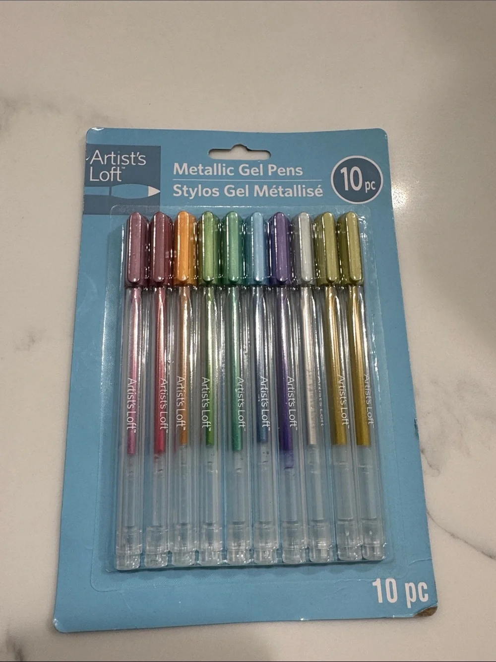 Metallic gel pens
